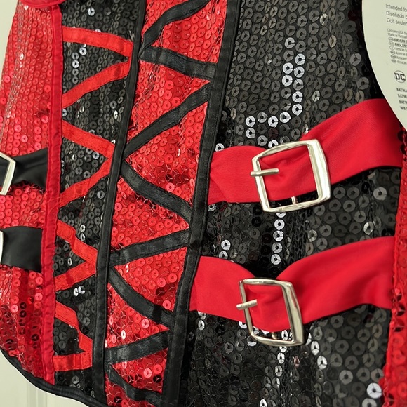 New Harley Quinn Costume Bustier Small/Medium - Picture 4 of 6